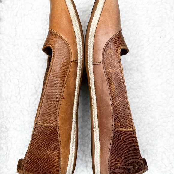 Olukai  Lino Brown Tan Leather  Slip On Women’s  Size 10 - Picture 4 of 5